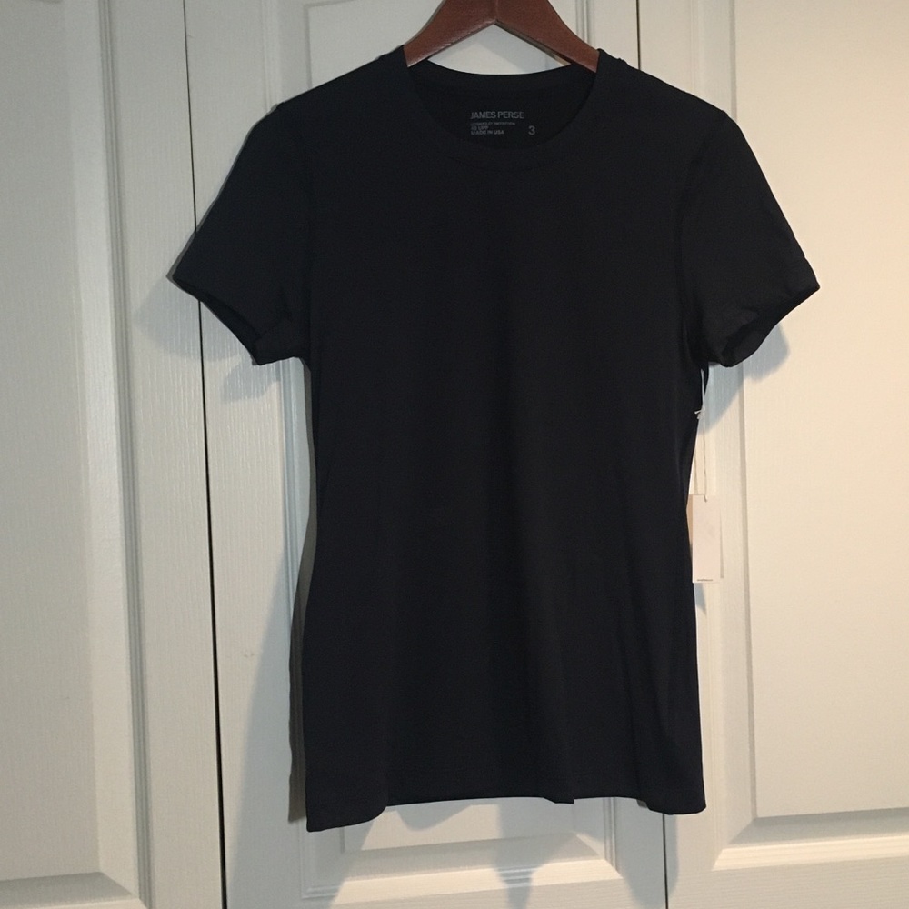 NWT James Perse UPF40 short sleeve navy tee size 3